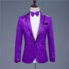 Men, lantejoulas de lantejoulas Blazers Sete cores Costume Jackets Nightclub Singer Suits Casats Casated Lappel One Button Apresentador de traje para 6501441