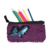 YENI sıcak öğrenciler kalem çantaları Mermaid sequins kalem kutusu zarf debriyaj çanta balık Terazi sabit kutu 15 renkler