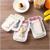 300Pcs/Lot Reusable Mason Jar Shape Food Zipper Sealed Storage Bag Kitchen Travel Candy Saver Leak-proof Bags