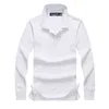 POLO de manga larga a la moda para hombre de alta calidad, POLO informal para hombre, manga larga, talla S-XXL, ropa de otoño e invierno para hombre