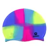 키즈 실리콘 수영 모자 남자 여자 여러 가지 빛깔의 유연한 수영 모자 스포츠 방수 수영 모자 모자 Siwmming 풀 액세서리