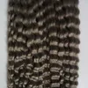 Ombre grå hår väv Brasilianska Kinky Curly Bundles 100% Human Hair Weaving 2 Bundle Deals Remy Hair Extension
