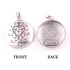 Abricot Fu couleur argent Ezili Freda Vodou Veve pendentif Loa Lwa abondance haïtienne amour esprit amulette 8560278