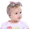 Baby Kids Girl Toddler Spädbarn Blomma Floral Hårband Turban Knot Kanin Bowknot Headband Headwear Hårband Tillbehör A-651