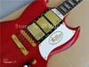 Personalizado com Classic Red 3 captadores guitarra sg Deluxe 2018 instrumentos musicais completos guitarra elétrica chinesa sg frete grátis