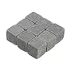 Natürliche Steine ​​9pcs / lot Whisky Steine ​​Kühler Rock Seifenstein Eiswürfel mit Samt Aufbewahrungsbeutel GGA453 120lots