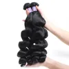 Bundles de cheveux brésiliens non transformés Extensions de cheveux péruviens indiens malaisiens corps lâche vague profonde cheveux bouclés trame crépus droite4768612