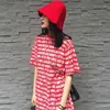 Kymakutu harajuku bf Style Loose T-shirts Letter Print Fashion Tshirts All Match Sommar Toppar För Kvinnor O Neck Poleras Mujer 2XL