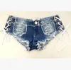 Krótkie dżinsy Biegun Dancing Kobiety Denim Spodenki Dżinsy Mikro Mini Jean Dla Panie Ultra Wzrosta Talii Clubwear dla kobiet