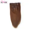 Clip Hair Extensions Colors Full Head Clip In Hair Extensions 22" Straight 6Pcs 16 Clips On Hair Brown Blonde 613# Clips