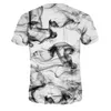 Smoking Gothic T-Shirt O Neck Hip Hop Style Streetwear Mens Fitness Foggy 3D Magliette Plus Size Harajuku Sportswear Tops