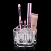 Clear Acrylic Makeup Organizer Lippenstift Opbergdoos Crystal Nail Polish Display Case 6 compartimenten Make-up Tools Stand Rack