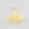 Newborn Baby Girl Dresses 1 Year Birthday Dress Ball Gown Tulle Toddler Kids Dress Infant Princess Party Baby Girl Clothes