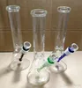 10" beaker bong thick glass water pipes oil rig 18.8mm joint to 14.4mm bowl borosilicate glass beaker bongs cheaper bongs