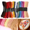 24pcs / lot mix färger broderi tråd hand floss sömnad skeins hantverk stickning spiraea syverktyg korsstygntillbehör