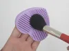 Make-up borstel reiniging mat cleaner siliconen hart-vorm cosmetische borstel scrubber bord wasstootkussen make-up