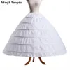 Mingli Tengda Bianco 6 Cerchio Abito da ballo Puffy Sottogonna da sposa Matrimonio Gonna di garza Sposa Crinolina Sottogonna Hoepelrok Accessori da sposa