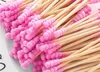 Nyaste Fashion Boxes Wool Cotton Swab Hälsa Bomull Swab Makeup Tool Bomull Bar Double Swab Applicators FB033