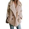 Damskie Kurtki Płaszcz Zimowy Kobiety Cardigans Panie Ciepłe Jumper Fleece Faux Fur Coat Hoodie Outwear Blouston Femme