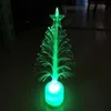 12cm Kids Toys 2018 Newest Originality Christmas Trees Colorful Luminous Christmas Trees LED Fiber Trees Can Be Fixed Toys Gifts DHL Freely