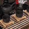 Mini Handmade Bamboo Cup Mat Kung Fu Akcesoria do herbaty Tabeli Placemats Księgowy Napoje Kuchnia Produkt Kubki Podkładki