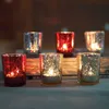 Стекло Tealight Свеча Держатель 5 Цветов Свеча Кубок Стойка Валентина Подарок Главная Вечеринка Свадебное Украшение