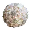 Estilo Europeu nupcial bouqets alta qualidade Bouquet Wedding 25 * 25 centímetros Sparkling de cristal com pérolas olho captura acessórios do casamento
