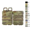 Tactical Airsoft Hunting Vest Tillbehör Box Holster Set Molle Mag Clip 5.56 Snabb magmagasin påse no06-102