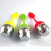 10pic New Silicone Leaf Tea Strainer Bag Filter Stainless Steel Tea Infuser free shipping