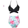 Donne BIKINI 9 stile Ruffles design e fiore stampa pois estate beach costumi da bagno bikini lady due pezzi costumi da bagno nave libera