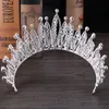 Shinning Bridal Crown Crystal Diamonds Hoge Kwaliteit Nieuwe Bruids Tiara Exquisite Baroque Rhinestone Vintage Crown European-Style