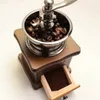 Kahve Değirmeni Manuel Ahşap Taşlama Makinesi Seramik Çekirdek El Yapımı Retro Tarzı Değirmenler Mutfak Aracı 1 ADET
