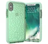 Custodia rigida trasparente in TPU + D30 con motivo diamante per iPhone Xs Max XR 8 7 6S Plus Samsung S8 S9 S10E Plus Nota 9