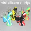 Narghilè Silicone Oil Burner Bubbler acqua bong piccoli bruciatori tubi gorgogliatori dab rig per fumare mini inebrianti Bong