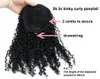 Peruwiański Kręcone Human Włosy Ponytail Rozszerzenie 100% Virgin Natural Hair Drawstring Ponytail Kinky Kręcone Hapoeces 120g Dla Dziewczyny