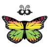 10 style Rainbow Monarch butterfly Costumes pretty full-color Chiffon butterfly Wings +Mask+ Headband Cosplay Cape Party favors
