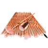 Mermaid Makeup Brush Set 21 pcs Powder Foundation Eyeshadow Eyebrow Diamond Eyes Make up Brushes Kit with Fish Tail