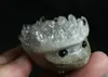 DingSheng Natural white crystal nunatak amethyst ore tortoise figurine with drusy cluster for healing purification8806753