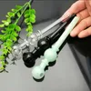 Glass Smoking Pipes Manufacture Hand-blown bongs Colored Double Bubble Glass Direct Boiling Pot