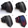 New Arrival Silk Slim Men Ties Fashion 6cm Skinny Stripe Dot Floral Neck tie for men Woven Formal wear business wedding party