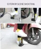 WHEEL UP Mini pompe à vélo portable tuyau de vélo ultraléger avec manomètre 120 Psi accessoires de vélo haute pression
