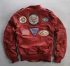 CARRIER AIR WING bomber jackets AVIREXFLY Flocking leather jackets baseball uniform fighting 41 ACES