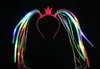 LED лапша оголовье Flash партии рейв костюм необычные платья Bling загораются косы Корона повязка на голову рождественские праздничные сувениры WX9-941