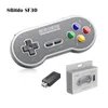 Hot 8bitdo SF30 SN30 SN30 2.4G Kablosuz Gamepad Retro Denetleyici SNES Classic Edition için 2.4G NES Alıcı USB-C Kablosuz Oyun Pedi