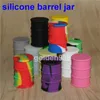 silicone oil barrel containers boxes jars dab wax vaporizer rubber drum shape container 26ml large food grade silicon dry herb her9015591