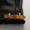 2018 Avirexfly B3フライングウェアダブルフェイスファーシープスキンレザージャケットを調節可能