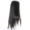 Full Lace Human Hair Wigs 9a Peruvian Virgin Hair Straight Full Lace Paryk för svarta kvinnor med baby hår