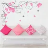 Livraison gratuite J3 Grand Papillon Vigne Fleur Vinyle Amovible Stickers Muraux Arbre Mur Art Stickers Mural pour Salon Chambre Décor À La Maison