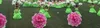 2つのレイヤークロスフラワーズ傘の手作りシミュレーション牡丹装飾パラソルまたは結婚式のパーティーの装飾品高品質78SBKK6552645