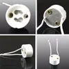 Freies DHL 100 teile/los GU10 lampenfassung basis adapter Draht Stecker Keramik Sockel für LED Halogen Licht